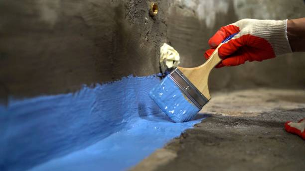 Commercial Exterior Waterproofing project at a Cecil, OH business property by SJ Waterproofing Pros